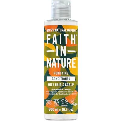 FAITH IN NATURE Natuurlijke grapefruit en sinaasappel conditioner 300 ml verkwikkend, veganistisch en dierproefvrij, SLS & parabenen, voor normaal tot vettig haar FAITH IN NATURE Natuurlijke grapefruit en sinaasappel conditioner 300 ml verkwikkend, veganistisch en dierproefvrij, SLS & parabenen, voor normaal tot vettig haar