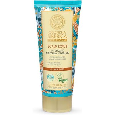 Natura Siberica Oblepikha Scrub voor haar en hoofdleer, natuurlijke biologische haarpeeling, diepe reiniging en stimulatie, 200 ml Natura Siberica Oblepikha Scrub voor haar en hoofdleer, natuurlijke biologische haarpeeling, diepe reiniging en stimulatie, 200 ml
