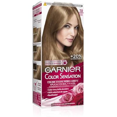 Garnier Color Sensation Permanent Blonde 7.1 Kleurstof, 3 Stuk Garnier Color Sensation Permanent Blonde 7.1 Kleurstof, 3 Stuk