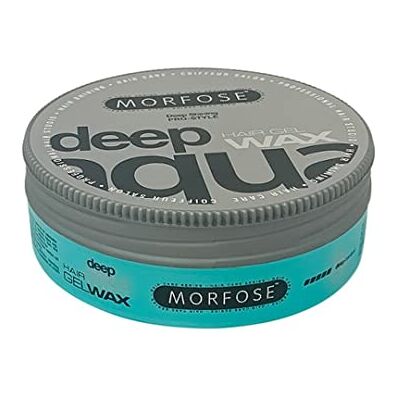 MORFOSE Deep Aqua Hair Styling Wax 175 ml Ultra sterke grip en glans was op waterbasis voor maximale controle geen lijm, geen resten MORFOSE Deep Aqua Hair Styling Wax 175 ml Ultra sterke grip en glans was op waterbasis voor maximale controle geen lijm, geen resten