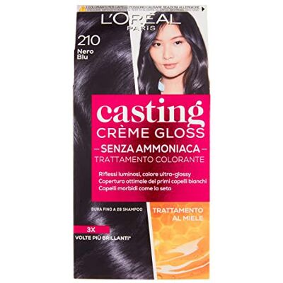 L'Oreal Paris L'Oréal Paris Casting Crème Gloss behandeling zonder ammoniak 210 zwart blauw L'Oreal Paris L'Oréal Paris Casting Crème Gloss behandeling zonder ammoniak 210 zwart blauw