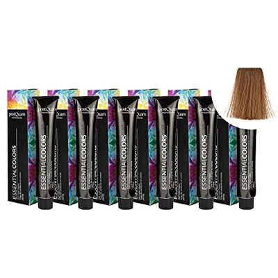 POSTQUAM Professionele haarverf met hoge dekking, 6 stuks, permanente kleuring, 100% dekking van wit haar, garandeert een gelijkmatige en duurzame natuurlijke kleur, meer dan POSTQUAM Professionele haarverf met hoge dekking, 6 stuks, permanente kleuring, 100% dekking van wit haar, garandeert een gelijkmatige en duurzame natuurlijke kleur, meer dan