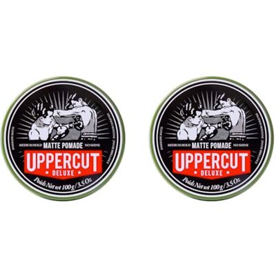 UPPERCUT DELUXE Matte Pomade Duo Medium Hold 2 x 100 g Water Based Matte Hair Styling Product voor Medium Hold with No Shine. Gemakkelijk te wassen met geen residue. Voor alle UPPERCUT DELUXE Matte Pomade Duo Medium Hold 2 x 100 g Water Based Matte Hair Styling Product voor Medium Hold with No Shine. Gemakkelijk te wassen met geen residue. Voor alle