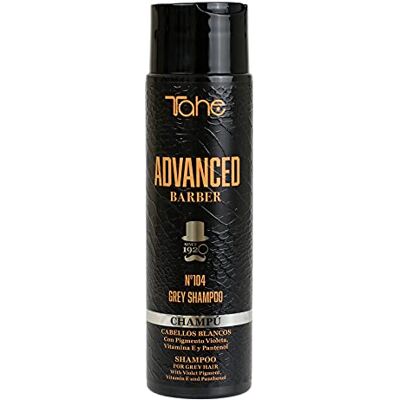 Tahe Advanced Barber herenshampoo voor wit, grijs of highlighted haar, nr. 104 grijs, 300 ml Tahe Advanced Barber herenshampoo voor wit, grijs of highlighted haar, nr. 104 grijs, 300 ml