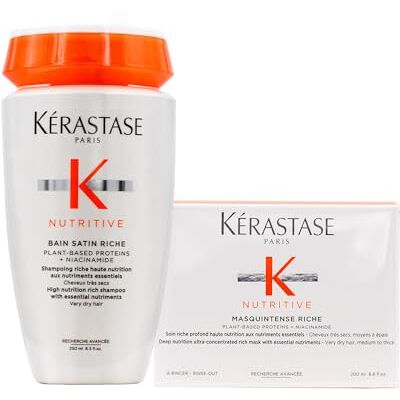KÉRASTASE Set van 2 artikelen voedende badsatijn, 250 ml en dik haar, 200 ml KÉRASTASE Set van 2 artikelen voedende badsatijn, 250 ml en dik haar, 200 ml
