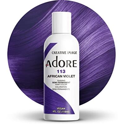 Adore Shining 113 Haarverf, semi-permanent, Afrikaans violet Adore Shining 113 Haarverf, semi-permanent, Afrikaans violet