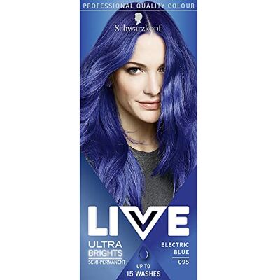 LIVE Schwarzkopf Ultra Brights or Pastel Electric Blue 95 Schwarzkopf LIVE Schwarzkopf Ultra Brights or Pastel Electric Blue 95 Schwarzkopf