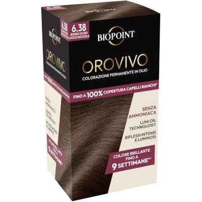 BIOPOINT Orovivo Kleurelixer, oliegeverfd haarset zonder ammoniak, voedende en verhelderende werking, geeft een intense en glanzende kleur, 142 ml BIOPOINT Orovivo Kleurelixer, oliegeverfd haarset zonder ammoniak, voedende en verhelderende werking, geeft een intense en glanzende kleur, 142 ml