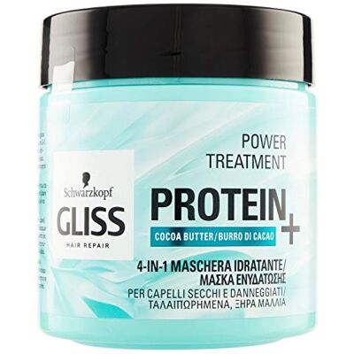 Gliss Schwarzkopf 4-in-1 proteïnemasker met cacaoboter voor normaal haar, 400 ml Gliss Schwarzkopf 4-in-1 proteïnemasker met cacaoboter voor normaal haar, 400 ml