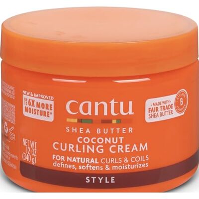 CANTU Natural Hair Coconut Curling Cream 12oz Jar by CANTU Natural Hair Coconut Curling Cream 12oz Jar by