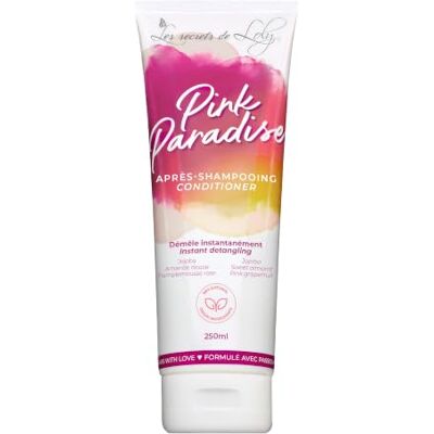 LES SECRETS DE LOLY Pink Paradise Ultra ontwarrende conditioner versterkt en zacht golvend, krullend en kroeshaar +98% natuurlijke oorsprong 250 ml LES SECRETS DE LOLY Pink Paradise Ultra ontwarrende conditioner versterkt en zacht golvend, krullend en kroeshaar +98% natuurlijke oorsprong 250 ml