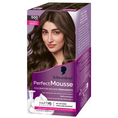 Perfect Mousse Schwarzkopf Permanente schuimverf, zonder ammoniak, 93 g Perfect Mousse Schwarzkopf Permanente schuimverf, zonder ammoniak, 93 g
