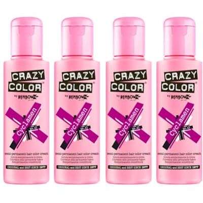 Crazy Color X4 Renbow Conditioning Hair Colour Cream 100 ml Cyclamen van Renbow Crazy Color X4 Renbow Conditioning Hair Colour Cream 100 ml Cyclamen van Renbow