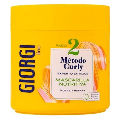 GIORGI Line Voedend masker, curly-methode, spectaculaire krullen, 0% alcohol, 0% siliconen, 0% sulfaten, met plantaardige eiwitten en avocado, 350 ml GIORGI Line Voedend masker, curly-methode, spectaculaire krullen, 0% alcohol, 0% siliconen, 0% sulfaten, met plantaardige eiwitten en avocado, 350 ml