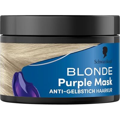 Schwarzkopf Blonde Schwarzkopf Blond Violet masker (150 ml), paars masker met anti-vergelingseffect, neutraliseert gele tinten en verzorgt verlicht, gestroomlijnd en grijs haar, veganistisch en siliconenvrij Schwarzkopf Blonde Schwarzkopf Blond Violet masker (150 ml), paars masker met anti-vergelingseffect, neutraliseert gele tinten en verzorgt verlicht, gestroomlijnd en grijs haar, veganistisch en siliconenvrij