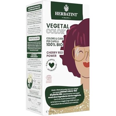 Herbatint Vegetal Color 100% natuurlijke en biologische plantaardige kleur Cherry Red Power kersen 100 g Herbatint Vegetal Color 100% natuurlijke en biologische plantaardige kleur Cherry Red Power kersen 100 g