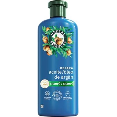 Herbal Essences Arganolie herstellende shampoo, 350 ml, beschadigd haar, intensieve hydratatie, natuurlijke oorsprong*, siliconenvrij, ingrediënten van de formule Herbal Essences Arganolie herstellende shampoo, 350 ml, beschadigd haar, intensieve hydratatie, natuurlijke oorsprong*, siliconenvrij, ingrediënten van de formule
