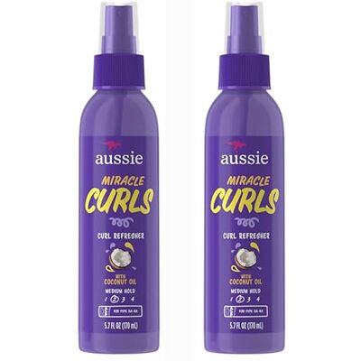Aussie Miracle Curls Curl Refresher Maximum Hold 170 ml (2 stuks) Aussie Miracle Curls Curl Refresher Maximum Hold 170 ml (2 stuks)