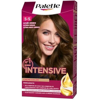 Schwarzkopf Intensieve crème kleurpalet, 5,5 lichtbruine haren, permanente verzorgingskleur met marulaolie, optimale dekking van wit haar, langdurige kleur Schwarzkopf Intensieve crème kleurpalet, 5,5 lichtbruine haren, permanente verzorgingskleur met marulaolie, optimale dekking van wit haar, langdurige kleur