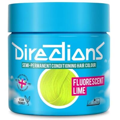 La Riche Directions Semi-Permanent Haarverf, Fluorescerende Lime, 88 ml La Riche Directions Semi-Permanent Haarverf, Fluorescerende Lime, 88 ml