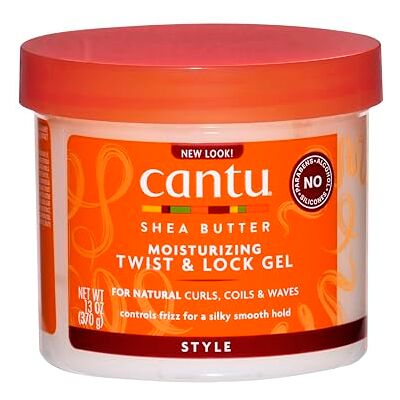 CANTU Ctu07005 Hydraterende Twist&Lock Gel – Anti-Bars Styling Gel Voor Krullend En Gestructureerd Haar – 1 Stuk (1 X 370 G), Wit CANTU Ctu07005 Hydraterende Twist&Lock Gel – Anti-Bars Styling Gel Voor Krullend En Gestructureerd Haar – 1 Stuk (1 X 370 G), Wit