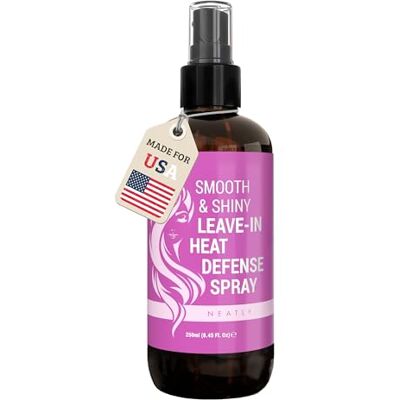NEATLY Hair Heat Protection Spray Haarstyling Beschermende Föhn Spray tegen droog haar, Heat Protectant voor het stijlen met stijltangen Natuurlijke Hittebeschermingsspray met Aloë Vera 250ml NEATLY Hair Heat Protection Spray Haarstyling Beschermende Föhn Spray tegen droog haar, Heat Protectant voor het stijlen met stijltangen Natuurlijke Hittebeschermingsspray met Aloë Vera 250ml