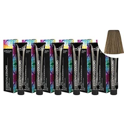 POSTQUAM 6 stuks professionele haarverf met hoge dekking, permanente kleuring, 100% dekking van wit haar, garandeert een gelijkmatige en duurzame natuurlijke kleur meer dan POSTQUAM 6 stuks professionele haarverf met hoge dekking, permanente kleuring, 100% dekking van wit haar, garandeert een gelijkmatige en duurzame natuurlijke kleur meer dan
