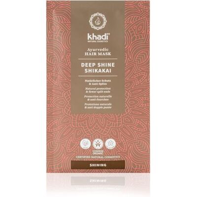 Khadi DEEP SHINE SHIKAKAI Ayurvedisch haarmasker – glans, hydratatie en bescherming tegen gespleten punten – 100% gecertificeerde en veganistische natuurlijke cosmetica – 50 g Khadi DEEP SHINE SHIKAKAI Ayurvedisch haarmasker – glans, hydratatie en bescherming tegen gespleten punten – 100% gecertificeerde en veganistische natuurlijke cosmetica – 50 g