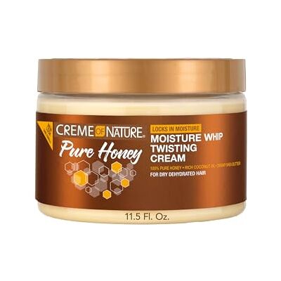Creme of Nature Pure Honey Twisting Cream Stylingcrème met kokosnoot, sheaboter en honing, verzorging van krullend, kroezig en pluizig haar, zonder sulfaat, zonder uitspoelen, pot (326 g) Creme of Nature Pure Honey Twisting Cream Stylingcrème met kokosnoot, sheaboter en honing, verzorging van krullend, kroezig en pluizig haar, zonder sulfaat, zonder uitspoelen, pot (326 g)