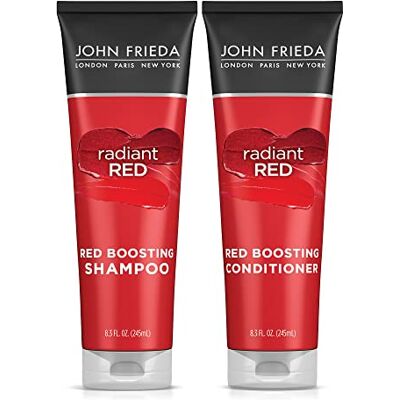 John Frieda Stralend rode shampoo en conditioner en conditioner met granaatappel en vitamine E John Frieda Stralend rode shampoo en conditioner en conditioner met granaatappel en vitamine E