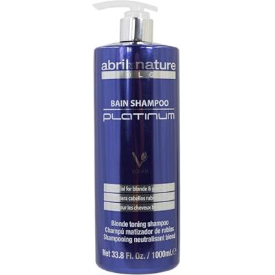 abril et nature Professionele Platinum Shampoo Voor Blond, Gekleurd, Gebleekt en/of Grijs Haar Matterend Paars Vaarwel tegen geelachtige reflecties Platinum Look 1000 ml abril et nature Professionele Platinum Shampoo Voor Blond, Gekleurd, Gebleekt en/of Grijs Haar Matterend Paars Vaarwel tegen geelachtige reflecties Platinum Look 1000 ml