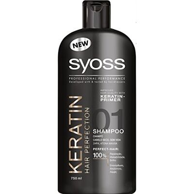 Syoss Perfection Professionele keratine shampoo voor haar, 750 ml Syoss Perfection Professionele keratine shampoo voor haar, 750 ml