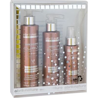 abril et nature Routine voor krullend haar, curly definitie en reparatie, bescherming tegen hitte, shampoo, masker en serum, set van krullend of golvend haar, 550 ml abril et nature Routine voor krullend haar, curly definitie en reparatie, bescherming tegen hitte, shampoo, masker en serum, set van krullend of golvend haar, 550 ml