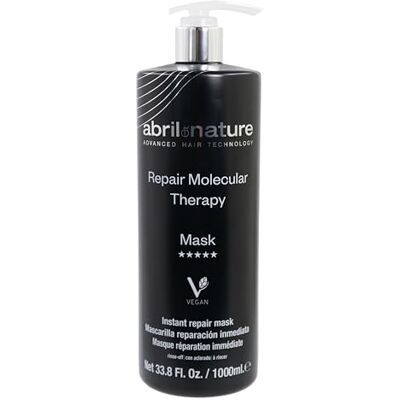 abril et nature Professionele Molecular Therapy Masker Voor beschadigd, overbehandeld of verouderend haar Herstructureren, repareren en herstellen Voedend en Hydraterend Conditioner 1000 ml abril et nature Professionele Molecular Therapy Masker Voor beschadigd, overbehandeld of verouderend haar Herstructureren, repareren en herstellen Voedend en Hydraterend Conditioner 1000 ml