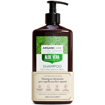 Arganicare Revitaliserende shampoo met aloë vera – verzorging voor droog haar, snel vettig, fles 400 ml Arganicare Revitaliserende shampoo met aloë vera – verzorging voor droog haar, snel vettig, fles 400 ml