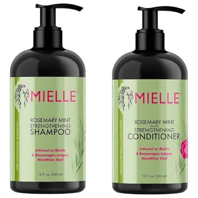 Mielle Organics Mielle Rozemarijn Mint Met biotine doordrenkt Haargroeiproducten voor sterker en gezonder haar Set van 2 shampoos en conditioners Mielle Organics Mielle Rozemarijn Mint Met biotine doordrenkt Haargroeiproducten voor sterker en gezonder haar Set van 2 shampoos en conditioners