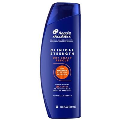Head & Shoulders Clinical Dry Scalp Rescue Shampoo, 13,5 fl oz, 5,349 fl oz Head & Shoulders Clinical Dry Scalp Rescue Shampoo, 13,5 fl oz, 5,349 fl oz