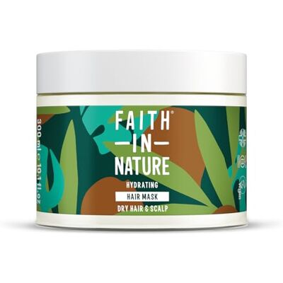 FAITH IN NATURE Natuurlijk haarmasker met kokosnoot, hydraterend, veganistisch en niet getest op dieren, SLS en parabenen, normaal of droog haar, 300 ml FAITH IN NATURE Natuurlijk haarmasker met kokosnoot, hydraterend, veganistisch en niet getest op dieren, SLS en parabenen, normaal of droog haar, 300 ml