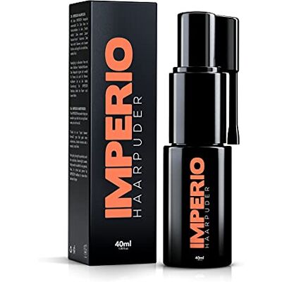 IMPERIO Haarpoeder met mat effect voor vrouwen en mannen, hoogwaardig volumepoeder voor styling en fixatie, matte look zonder plakken (40 ml) IMPERIO Haarpoeder met mat effect voor vrouwen en mannen, hoogwaardig volumepoeder voor styling en fixatie, matte look zonder plakken (40 ml)