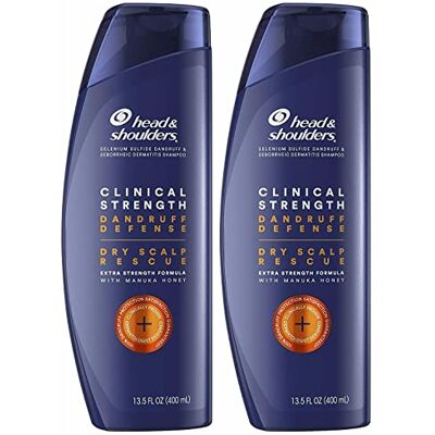 Head & Shoulders Set van 2 hoofd- en schoudershampoos, roosbescherming, droge hoofdhuidverzorging, extra sterke formule met Manuka-honing Head & Shoulders Set van 2 hoofd- en schoudershampoos, roosbescherming, droge hoofdhuidverzorging, extra sterke formule met Manuka-honing