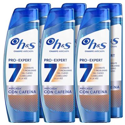 Head & Shoulders H&S Pro-Expert 7 Anti-haaruitval shampoo 300 ml met cafeïne, bestrijdt 7 roossymptomen voor volledige bescherming van de hoofdhuid. Voorkomt haaruitval, klinisch Head & Shoulders H&S Pro-Expert 7 Anti-haaruitval shampoo 300 ml met cafeïne, bestrijdt 7 roossymptomen voor volledige bescherming van de hoofdhuid. Voorkomt haaruitval, klinisch