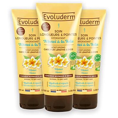 Evoluderm Langdurige verzorging & punten Monoï met Folie 100 ml 97% natuurlijke oorsprong Veganistisch Gemaakt in Frankrijk 3 x 100 ml Evoluderm Langdurige verzorging & punten Monoï met Folie 100 ml 97% natuurlijke oorsprong Veganistisch Gemaakt in Frankrijk 3 x 100 ml