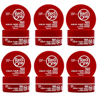 Redone Red Aqua Hair Wax Full Force Styling Wax, langdurig, 6 x 150 ml, 6 stuks Redone Red Aqua Hair Wax Full Force Styling Wax, langdurig, 6 x 150 ml, 6 stuks