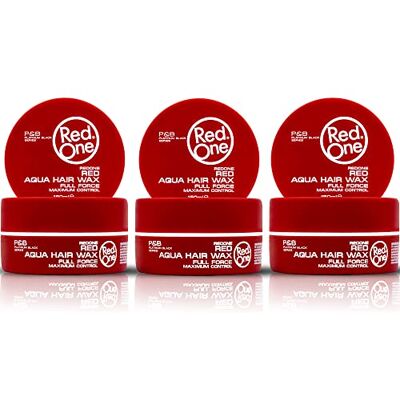 Redone Aquatic Styling Wax, rood, 150 ml, randcontrole, haargel, ultra-grip, voor mannen en vrouwen, aardbeiengeur, maximale controle, 3 stuks Redone Aquatic Styling Wax, rood, 150 ml, randcontrole, haargel, ultra-grip, voor mannen en vrouwen, aardbeiengeur, maximale controle, 3 stuks