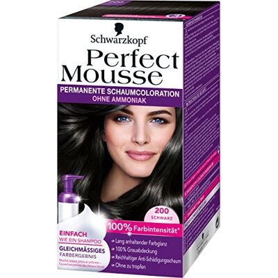 Perfect Mousse Permanente schuimverf 200 zwart 3 stuks (3 x 1 stuk) Perfect Mousse Permanente schuimverf 200 zwart 3 stuks (3 x 1 stuk)