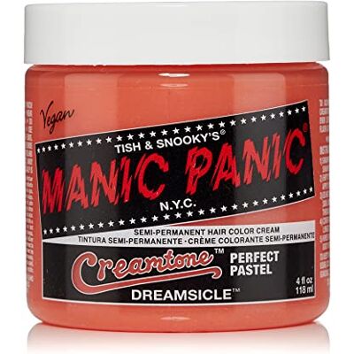 Manic Panic Dreamsicle Pastel Classic Crème, Veganistisch, Proefdierenvrij, Oranje Semi-Permanente Haarverf, 118 ml Manic Panic Dreamsicle Pastel Classic Crème, Veganistisch, Proefdierenvrij, Oranje Semi-Permanente Haarverf, 118 ml