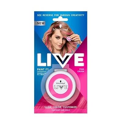 Schwarzkopf LIVE Pink Cush Paint It! Set van 3 wasbare haarkrijt Schwarzkopf LIVE Pink Cush Paint It! Set van 3 wasbare haarkrijt