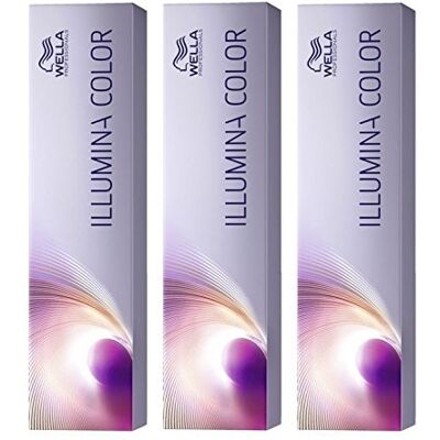 WELLA Illumina Color 7/81 IC Haarverf, medium parelblond, asblond, 60 ml, 3 stuks WELLA Illumina Color 7/81 IC Haarverf, medium parelblond, asblond, 60 ml, 3 stuks