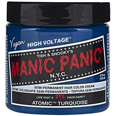 Manic Panic Haarverf, semi-permament, atomair, turquoise, 113,4 gram Manic Panic Haarverf, semi-permament, atomair, turquoise, 113,4 gram