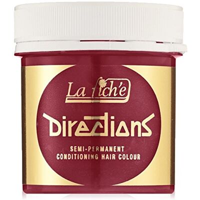 Directions La Riche Semi-permanente haarverf, rood (Poppy Red), 89 ml Directions La Riche Semi-permanente haarverf, rood (Poppy Red), 89 ml